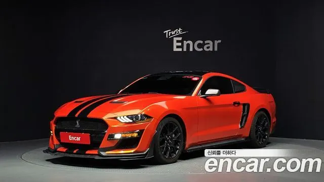 FORD MUSTANG 2019 — 100 045 км, оранжевый, Корея — под ключ — фото 1