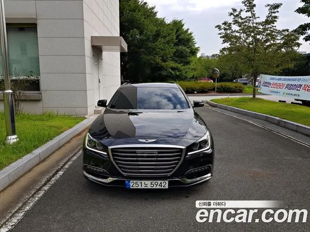 GENESIS G80 2019 — 158 000 км, чёрный, Корея — под ключ — фото 5
