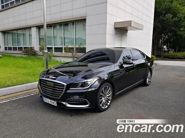 GENESIS G80 2019 — 158 000 км, чёрный, Корея — под ключ — фото 7