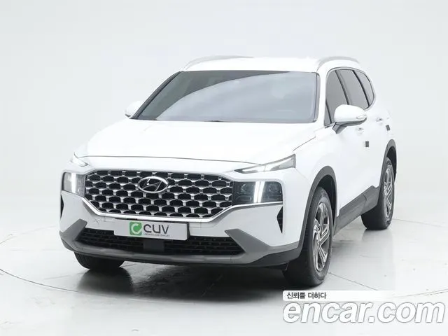 HYUNDAI SANTA FE 2021 — 105 097 км, белый, Корея — под ключ — фото 1