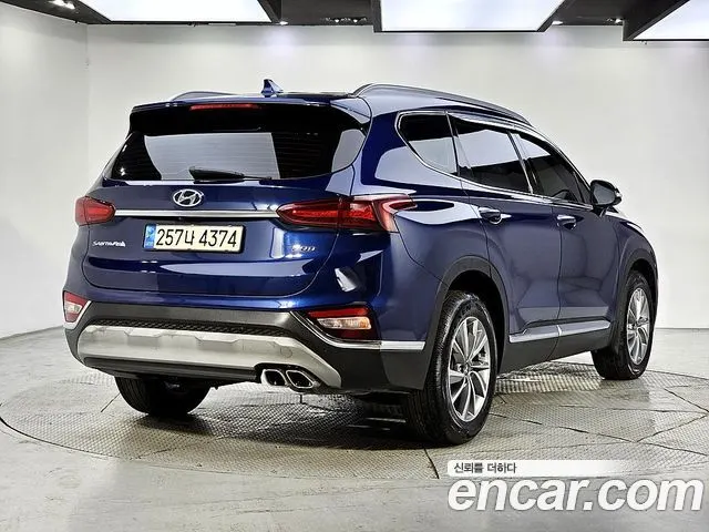 HYUNDAI SANTA FE 2019 — 114 049 км, синий, Корея — под ключ — фото 4