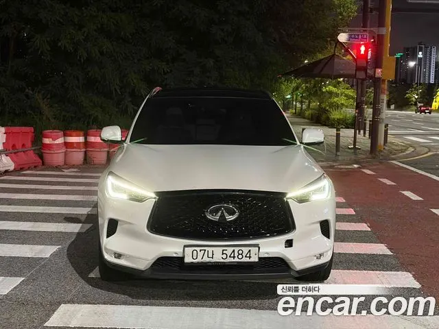 INFINITI QX50 2019 — 65 000 км, белый, Корея — под ключ — фото 1