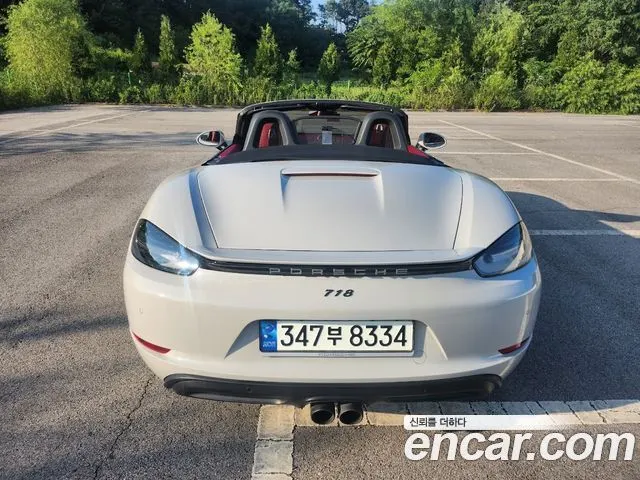 PORSCHE 718 BOXSTER 2021 — 15 300 км, серебристый, Корея — под ключ — фото 4