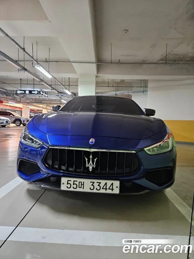 MASERATI GHIBLI 2018 — 58 500 км, синий, Корея — под ключ — фото 3