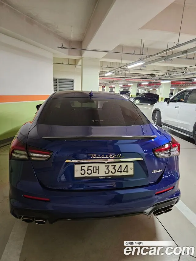 MASERATI GHIBLI 2018 — 58 500 км, синий, Корея — под ключ — фото 4