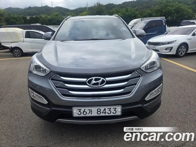 HYUNDAI SANTA FE 2015 — 114 000 км, серый, Корея — под ключ — фото 1