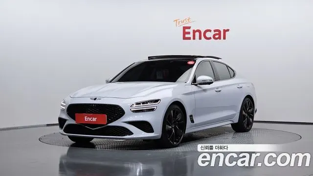 GENESIS G70 2022 — 32 262 км, серебристо-серый, Корея — под ключ — фото 1