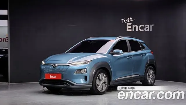 HYUNDAI KONA ELECTRIC 2019 — 164 095 км, синий, Корея — под ключ — фото 1