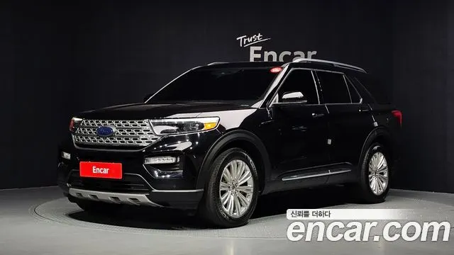 FORD EXPLORER 2020 — 128 904 км, чёрный, Корея — под ключ — фото 1