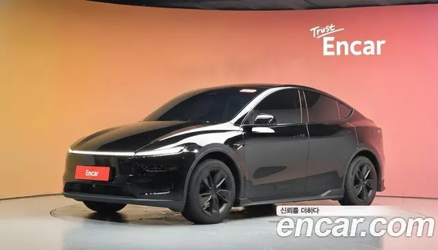 TESLA MODEL Y 2025 — 31 956 км, чёрный, Корея — под ключ — фото 2