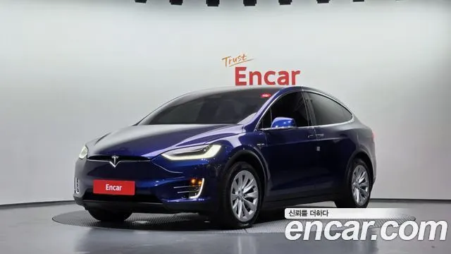 TESLA MODEL X 2019 — 146 245 км, синий, Корея — под ключ — фото 1
