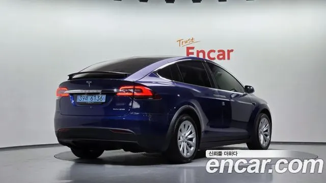 TESLA MODEL X 2019 — 146 245 км, синий, Корея — под ключ — фото 2