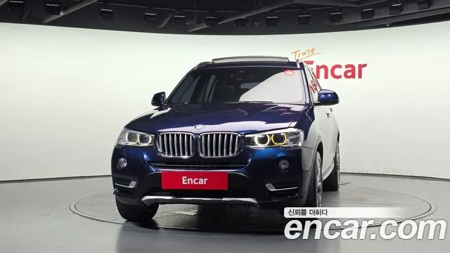 BMW X3 2016 — 208 714 км, синий, Корея — под ключ — фото 3
