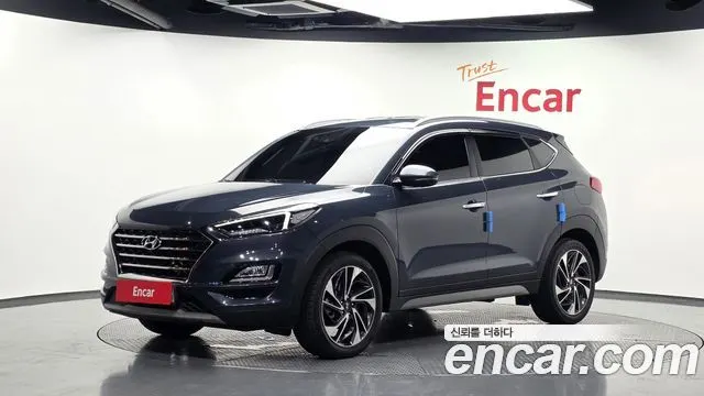 HYUNDAI TUCSON 2019 — 71 902 км, синий, Корея — под ключ — фото 1