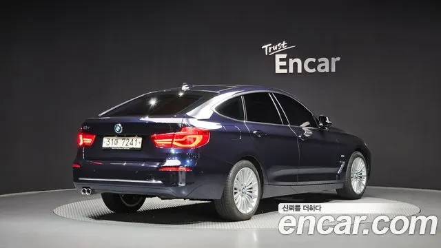 BMW 3 SERIES GT 2018 — 86 441 км, синий, Корея — под ключ — фото 2