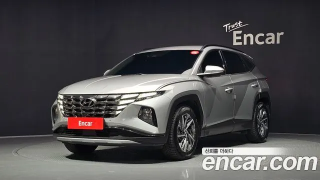 HYUNDAI TUCSON HYBRID 2021 — 88 361 км, серебристо-серый, Корея — под ключ — фото 1