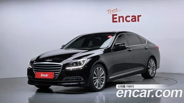 HYUNDAI GENESIS DH 2015 — 183 228 км, чёрный, Корея — под ключ — фото 1