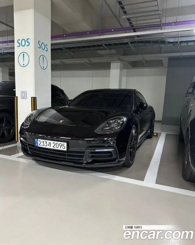 PORSCHE PANAMERA 2018 — 86 000 км, чёрный, Корея — под ключ — фото 1