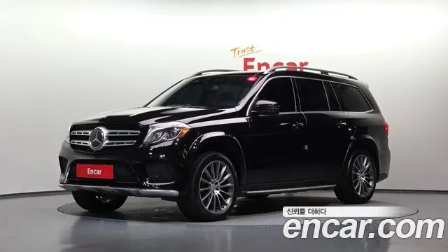 MERCEDES-BENZ GLS-CLASS X166 2017 — 233 350 км, чёрный, Корея — под ключ — фото 1