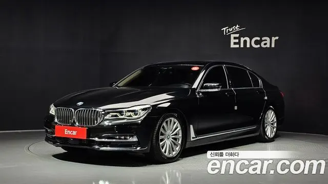 BMW 7 SERIES 2016 — 86 016 км, чёрный, Корея — под ключ — фото 1