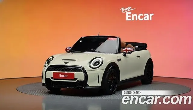 MINI COOPER S CONVERTIBLE 2022 — 63 059 км, белый-перламутр, Корея — под ключ — фото 2