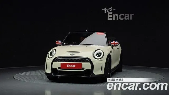 MINI COOPER S CONVERTIBLE 2022 — 63 059 км, белый-перламутр, Корея — под ключ — фото 3