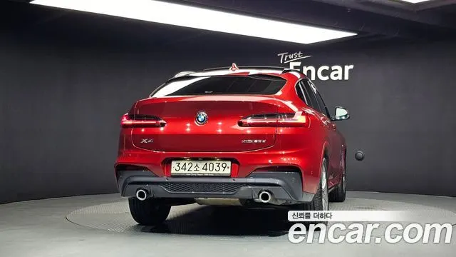 BMW X4 2019 — 136 875 км, красный, Корея — под ключ — фото 4
