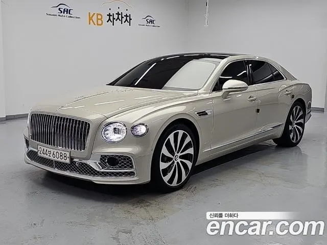 BENTLEY FLYING SPUR 2023 — 27 986 км, белый-перламутр, Корея — под ключ — фото 2