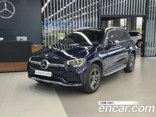 MERCEDES-BENZ GLC-CLASS X253 2022 — 60 640 км, синий, Корея — под ключ — фото 1