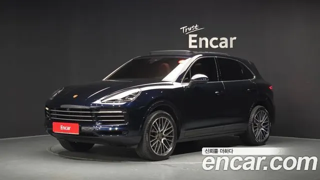PORSCHE CAYENNE 2019 — 75 912 км, синий, Корея — под ключ — фото 1