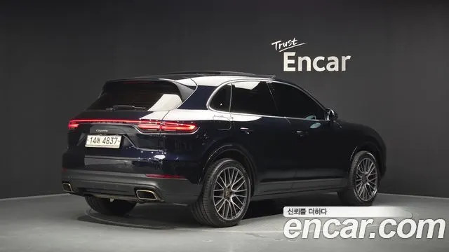 PORSCHE CAYENNE 2019 — 75 912 км, синий, Корея — под ключ — фото 2