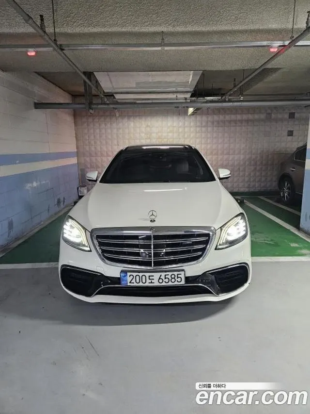 MERCEDES-BENZ S-CLASS W222 2018 — 139 089 км, белый, Корея — под ключ — фото 1