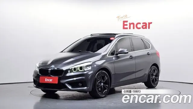 BMW 2 SERIES ACTIVE TOURER 2018 — 88 036 км, серый, Корея — под ключ — фото 1