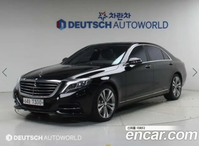 MERCEDES-BENZ S-CLASS W222 2015 — 154 872 км, чёрный, Корея — под ключ — фото 2