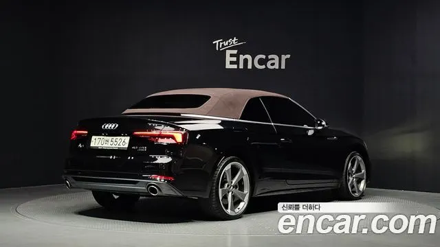 AUDI A5 2019 — 77 040 км, чёрный, Корея — под ключ — фото 2