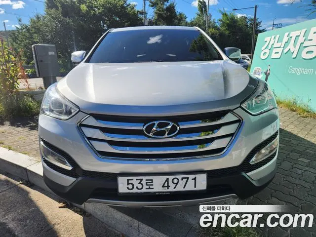 HYUNDAI SANTA FE 2014 — 170 193 км, серебристый, Корея — под ключ — фото 2
