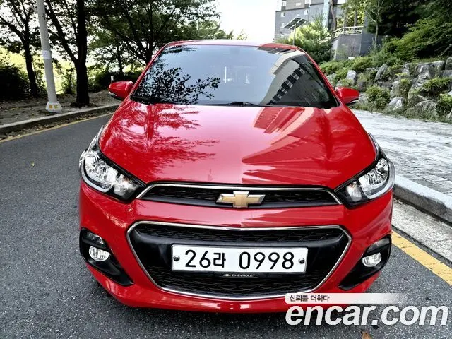 CHEVROLET SPARK 2016 — 94 545 км, красный, Корея — под ключ — фото 2