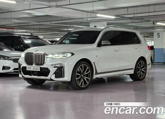 BMW X7 2019 — 86 700 км, белый, Корея — под ключ — фото 1