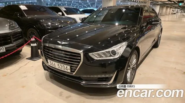 GENESIS EQ900 2016 — 182 758 км, чёрный, Корея — под ключ — фото 1
