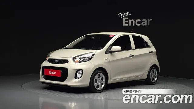 KIA MORNING 2016 — 97 150 км, белый-перламутр, Корея — под ключ — фото 1