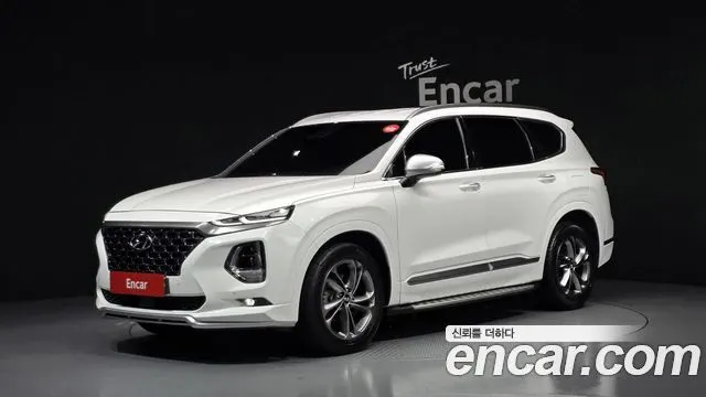 HYUNDAI SANTA FE 2019 — 101 924 км, белый, Корея — под ключ — фото 1