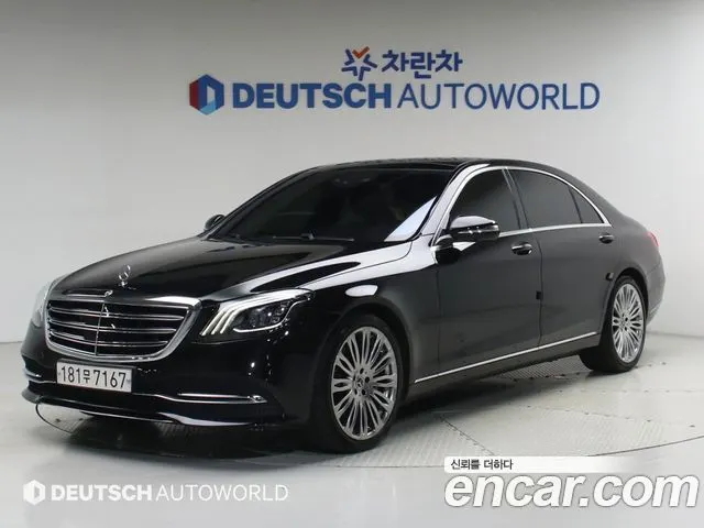 MERCEDES-BENZ S-CLASS W222 2019 — 77 377 км, чёрный, Корея — под ключ — фото 1