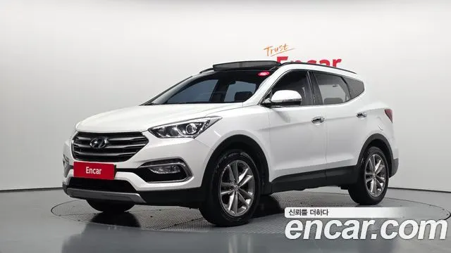 HYUNDAI SANTA FE 2016 — 158 968 км, белый, Корея — под ключ — фото 1