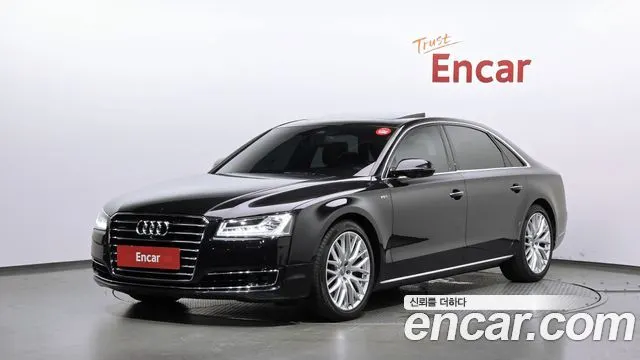 AUDI A8 2015 — 211 762 км, чёрный, Корея — под ключ — фото 1