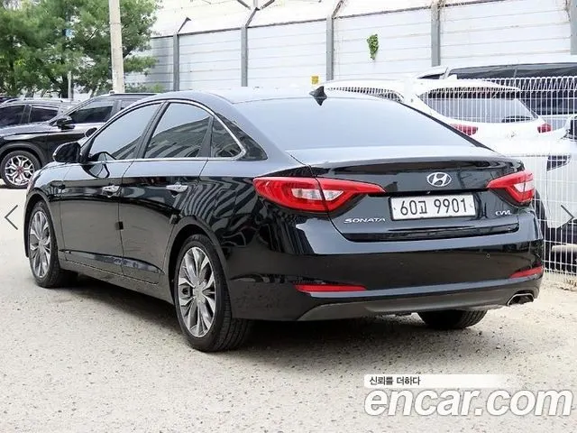 HYUNDAI SONATA 2015 — 175 258 км, чёрный, Корея — под ключ — фото 3