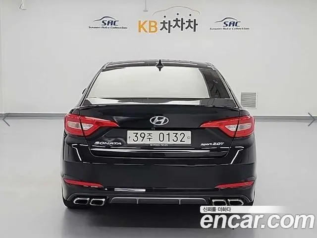 HYUNDAI SONATA 2016 — 166 351 км, чёрный, Корея — под ключ — фото 3