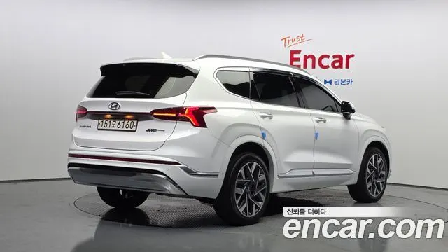 HYUNDAI SANTA FE 2021 — 34 319 км, белый, Корея — под ключ — фото 2