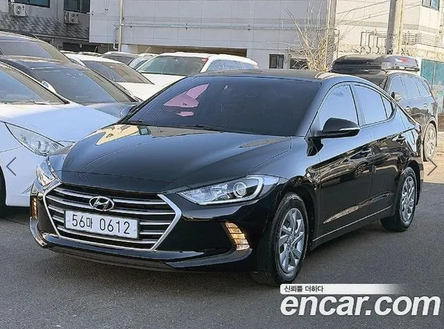 HYUNDAI AVANTE 2016 — 89 400 км, чёрный, Корея — под ключ — фото 2