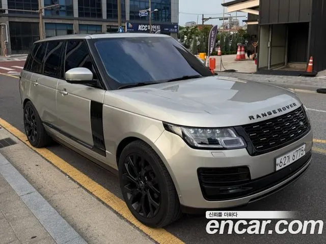 LAND ROVER RANGE ROVER 2017 — 164 000 км, светло-золотистый, Корея — под ключ — фото 1