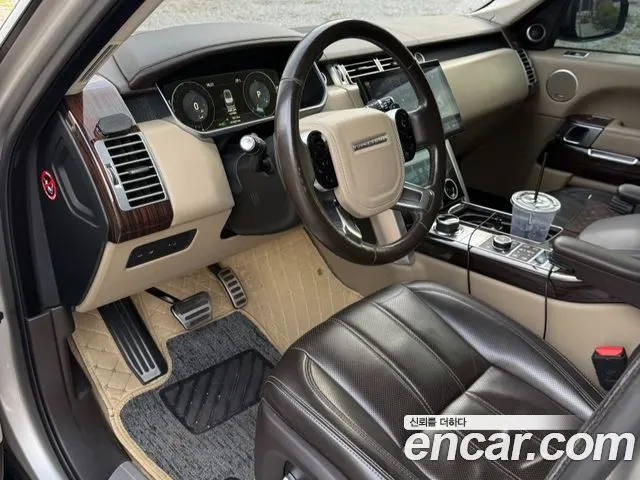 LAND ROVER RANGE ROVER 2017 — 164 000 км, светло-золотистый, Корея — под ключ — фото 7